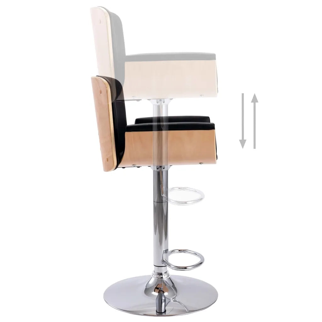Sgabello da Bar Nero in Similpelle cod mxl 61760