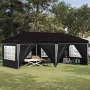 Tenda per feste a pop-up-Gazebo 575 x 288 x 245 cm Nero