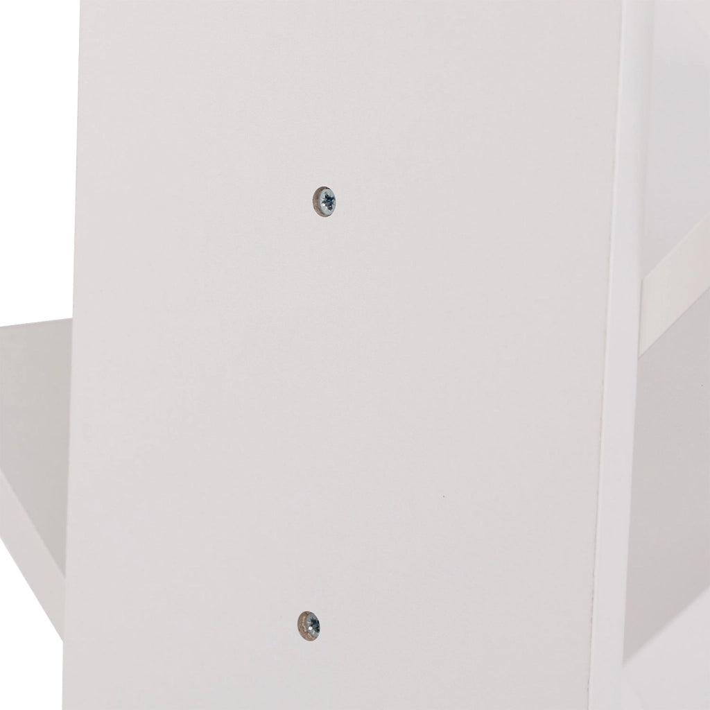 Libreria inclinata a 8 ripiani bianco SIMONE