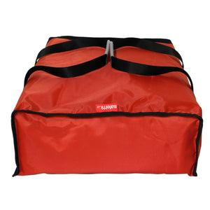 Borsa Termica Porta Pizze da Asporto 1/2 Mezzo Metro 3 o 4 Cartoni Safemi Express 4 Rossa