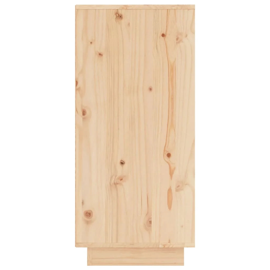 Buffet credenza cassettiera armadio mobile contenitore organizer per cucina soggiorno salotti set da 2 31,5 x 34 x 75 cm legno di pino massiccio marrone 02_0036635