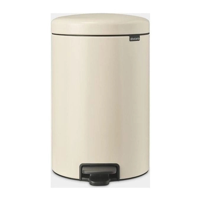 Brabantia 149948 NewIcon Pattumiera a Pedale 20 L Chiusura Soft-Touch Secchio Interno Rimovibile Base Antiscivolo Blocco Antiribaltamento colore Soft Beige