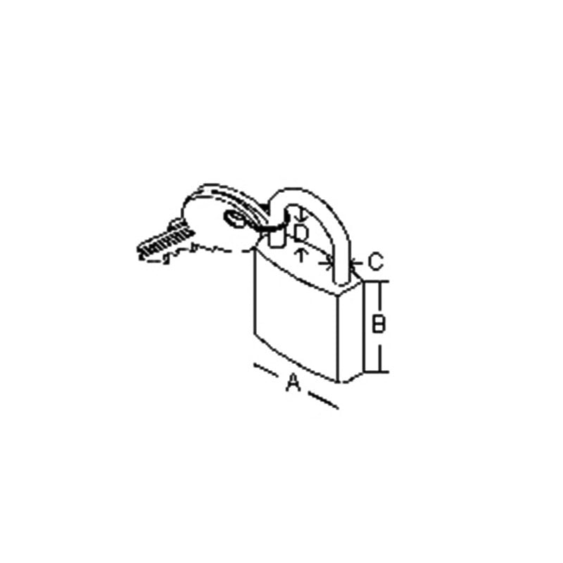 LUCCHETTO ARCO CORTO MM.30 SHORT SHACKLE PADLOCK MM.30