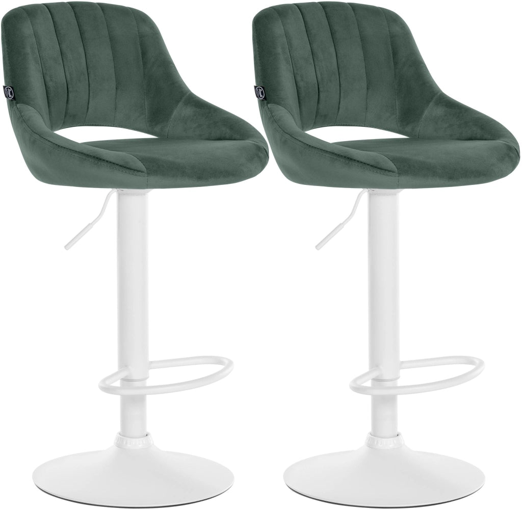 Set di 2 sgabelli da bar Milet Velvet L 5