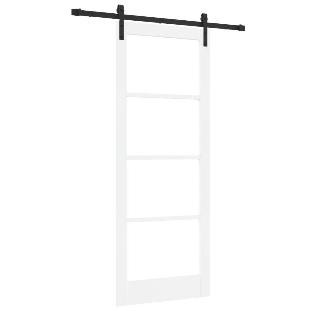 Porta Scorrevole  con Set di Accessori 'ORKDAL'Bianca 83x211 cm