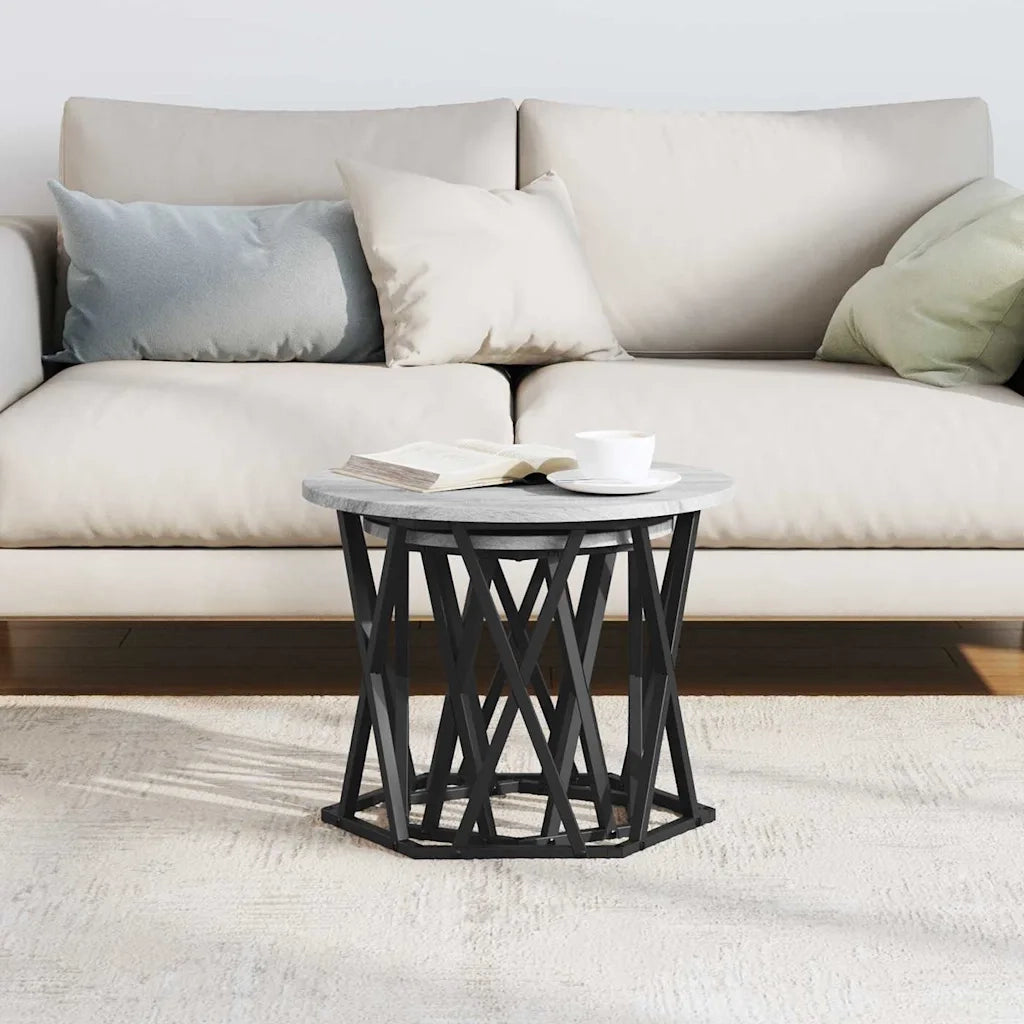 Tavolo laterale 2 pcs Grigio Sonoma 868246