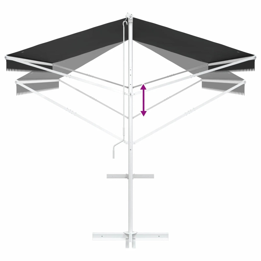 Tenda autoportante Antracite 5 x 3 m Poliestere