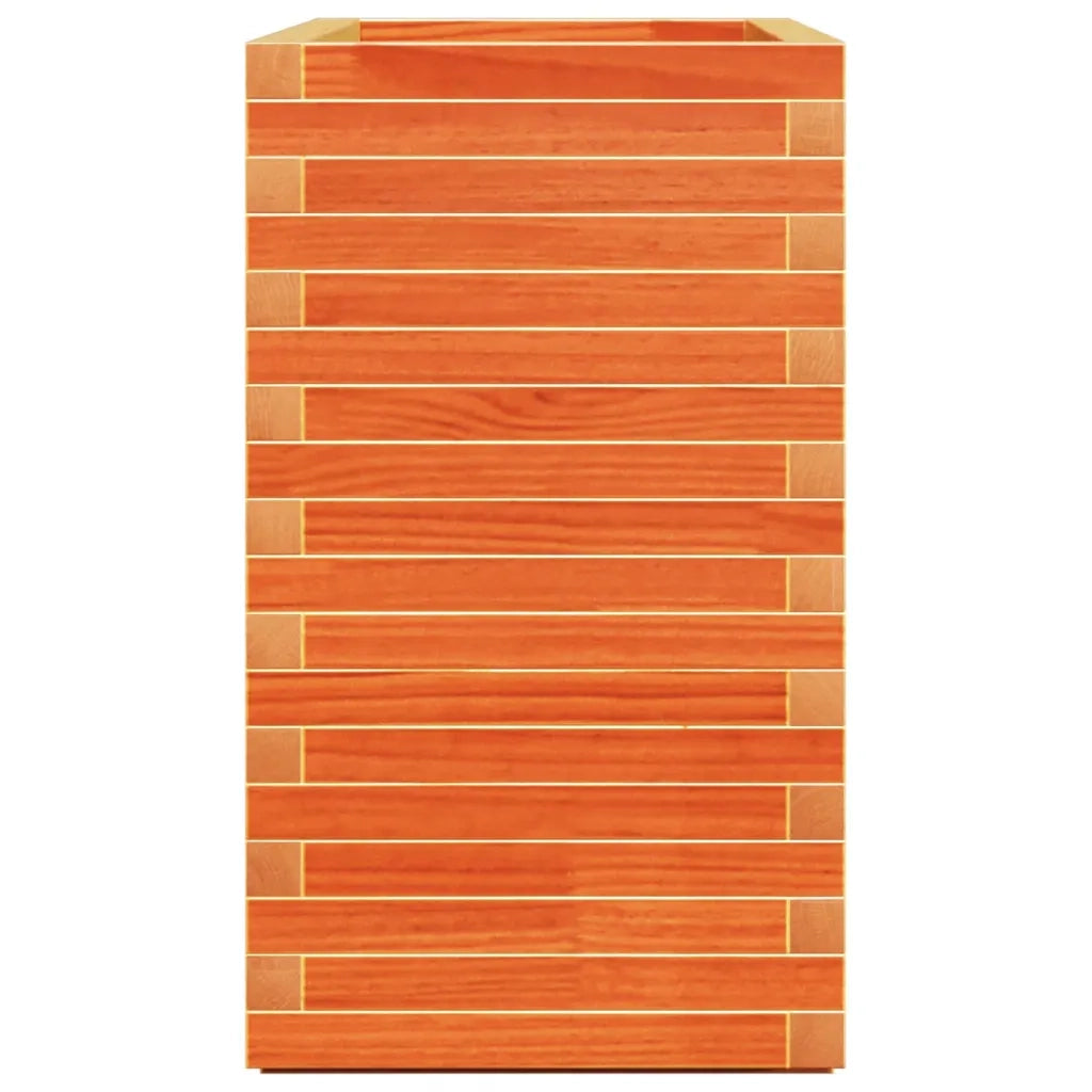 Fioriera Giardino Marrone Cera 90x40x72 cm Legno Massello Pino 3282636