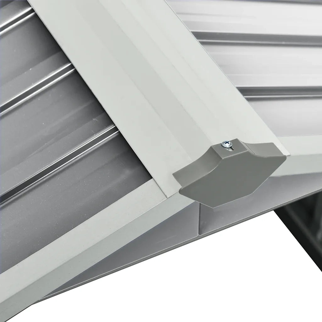 Capanno per Robot Tosaerba 92x97x63 cm Acciaio Zincato Grigio 150908
