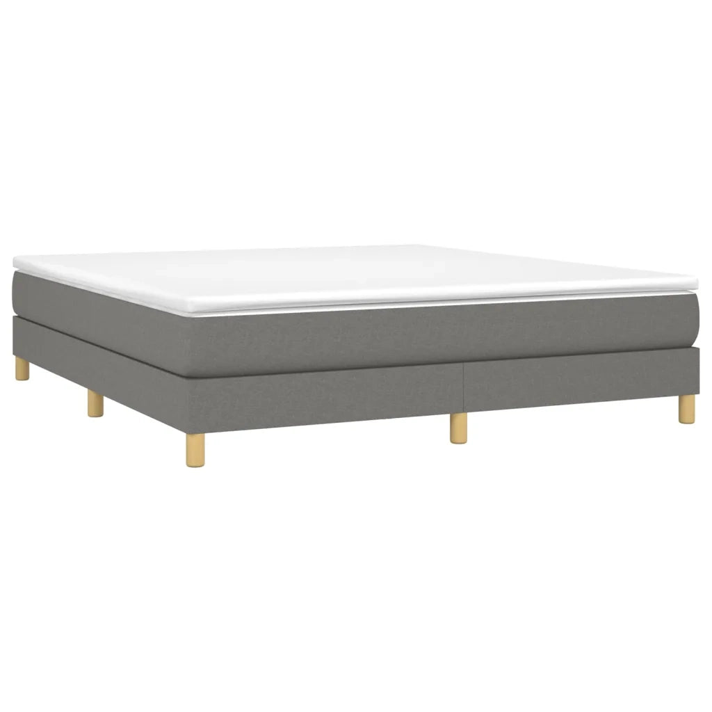 Giroletto a Molle con Materasso Grigio Scuro 180x200 cm Tessutocod mxl 75904