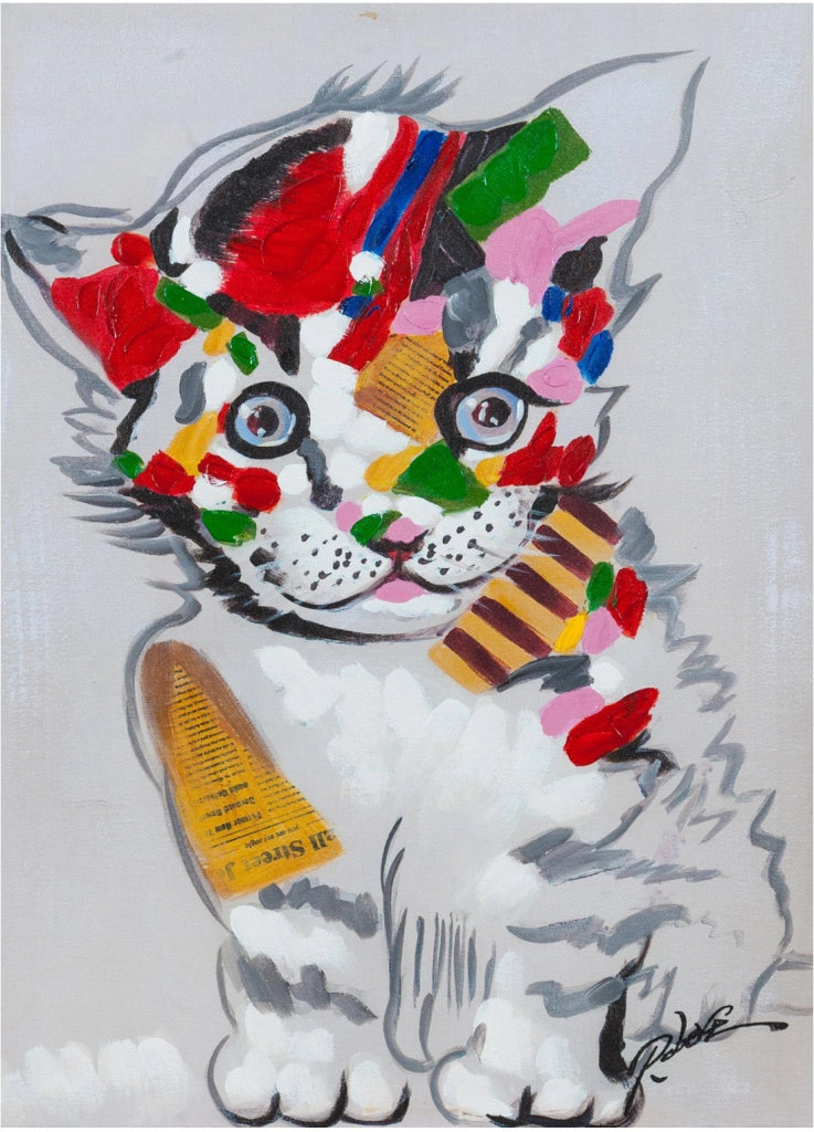 Biscottini Quadro olio su tela dipinto a mano 50x3x70 dare tocco L50xPR3xH70 L50xPR3xH70