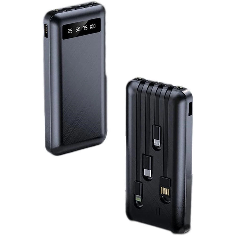 Trade Shop - Power Bank Portatile Di Grande Capacità 20000 Mah Ricarica Rapida Leggero Display A Led -