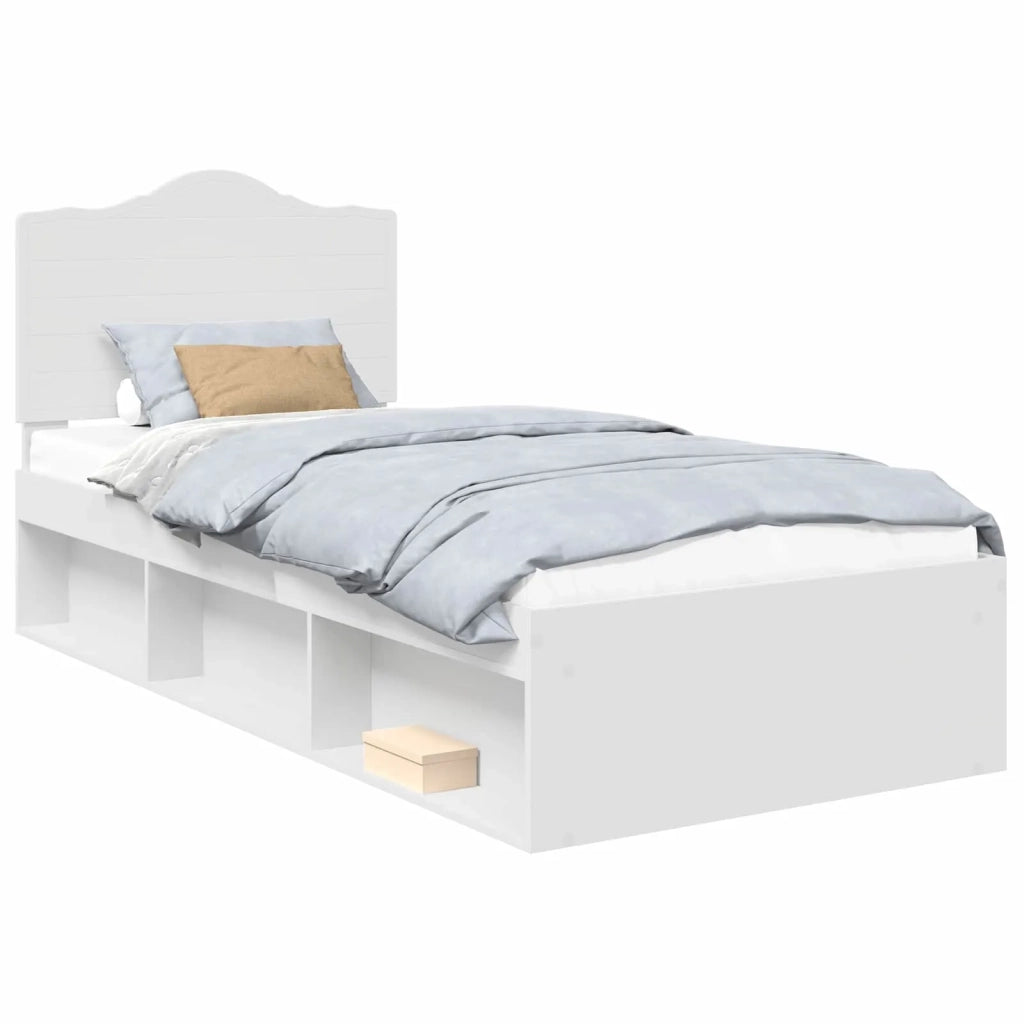 Struttura del letto Bianco 90 x 200 cm Pino massello 3413353