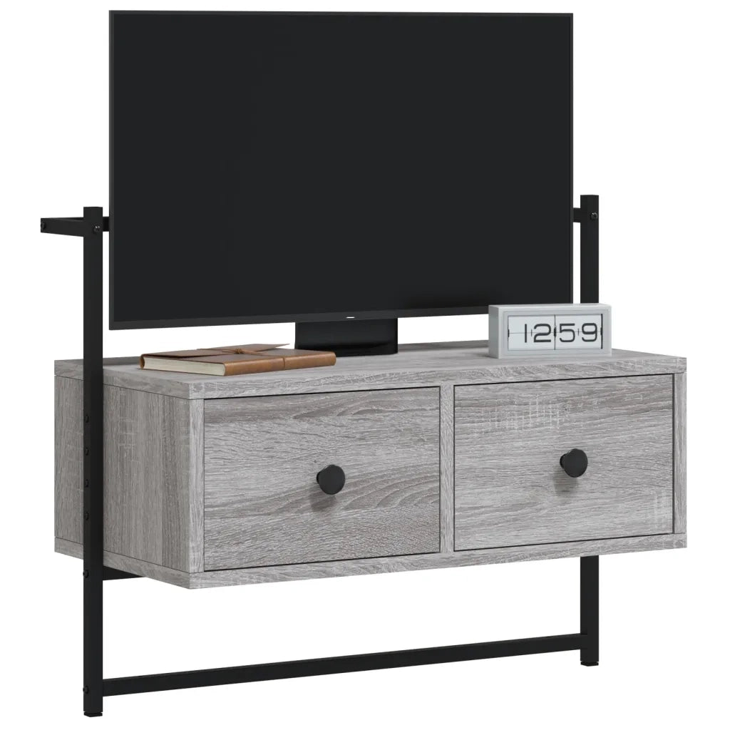 Mobile TV a Muro | Armadietto TV | Mobile Porta TV Grigio Sonoma 60,5x30x51 cm Legno Multistrato