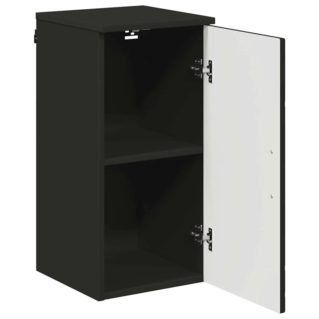 Mobile da Bagno Montaggio a parete Nero 30 x 31,5 x 61 cm 883345