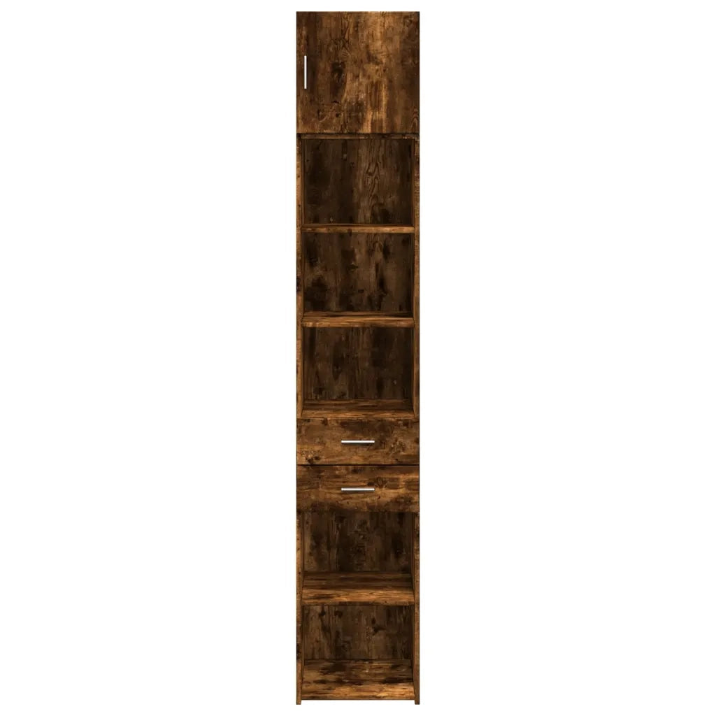 Mobile Sottile Rovere Fumo 40x42,5x225 cm in Truciolato