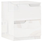 Comodino con cassetti ¨C Zephmum ¨C Bianco 50x50x