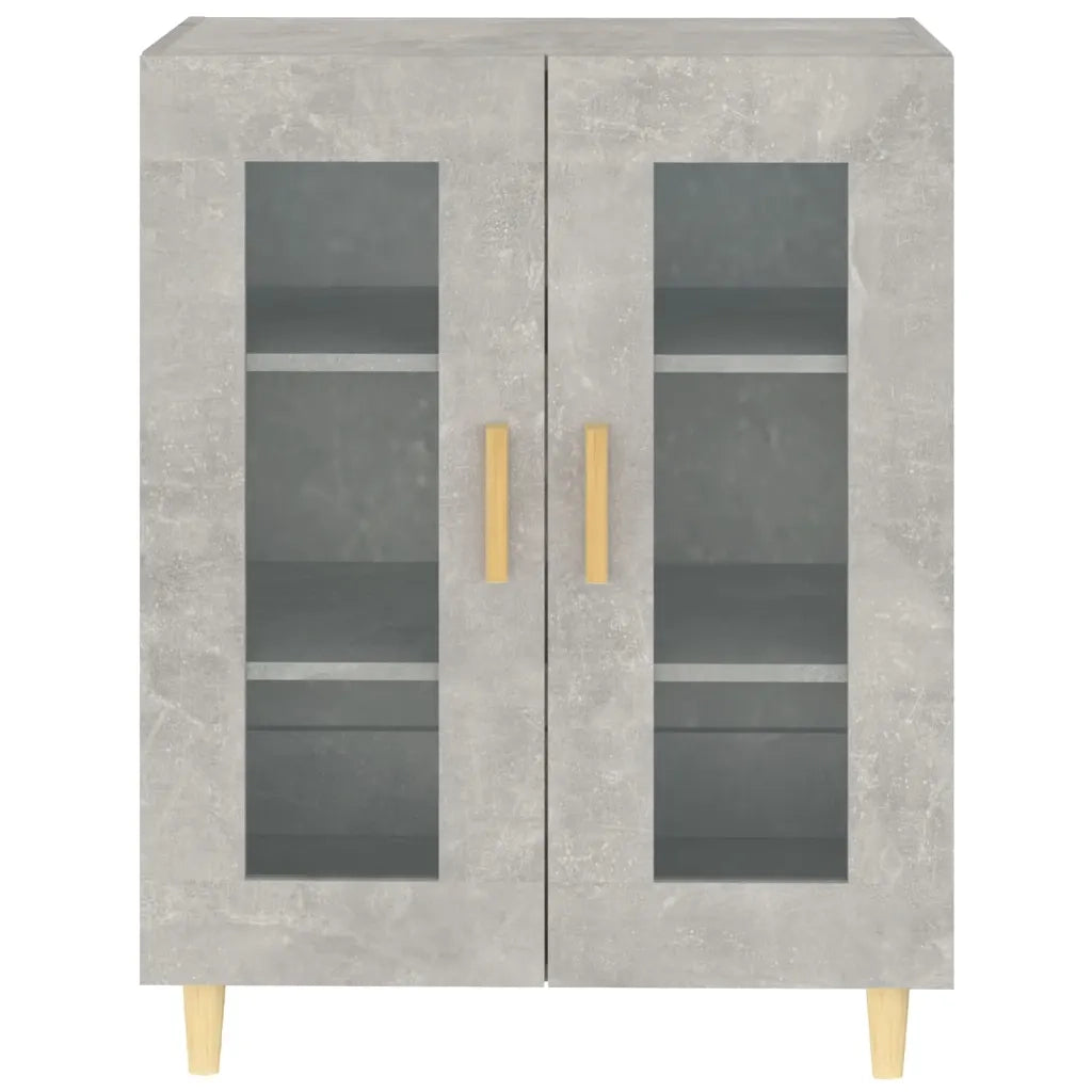 Credenza | Madia | Buffet da pranzo | Armadio da pranzo Grigio Cemento 69,5x34x90 cm in Legno Multistrato