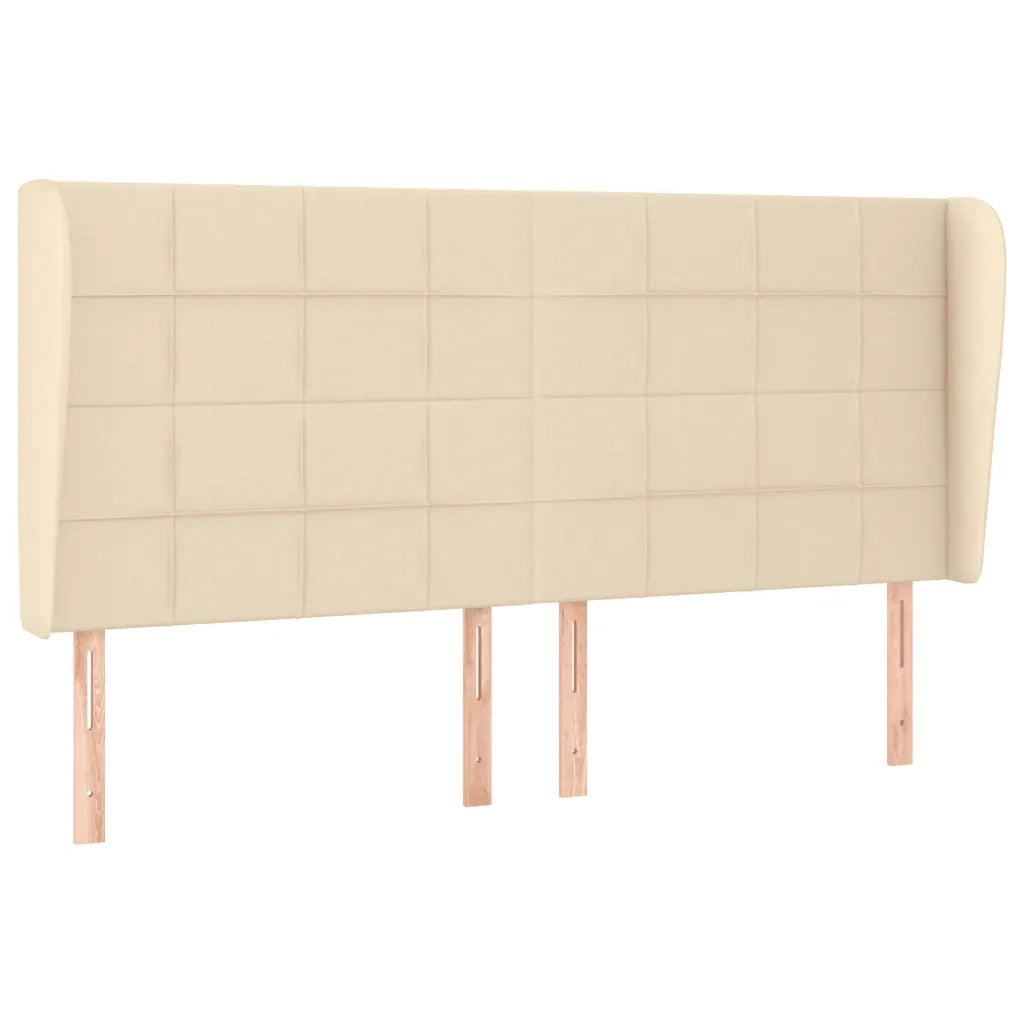 Testiera ad Orecchio Crema 183x23x118/128 cm in Tessuto 3117975