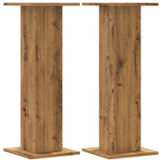 Supporti piante | Sostegno per piante 2 pz Rovere Artigianale 30x30x80 cm Truciolato