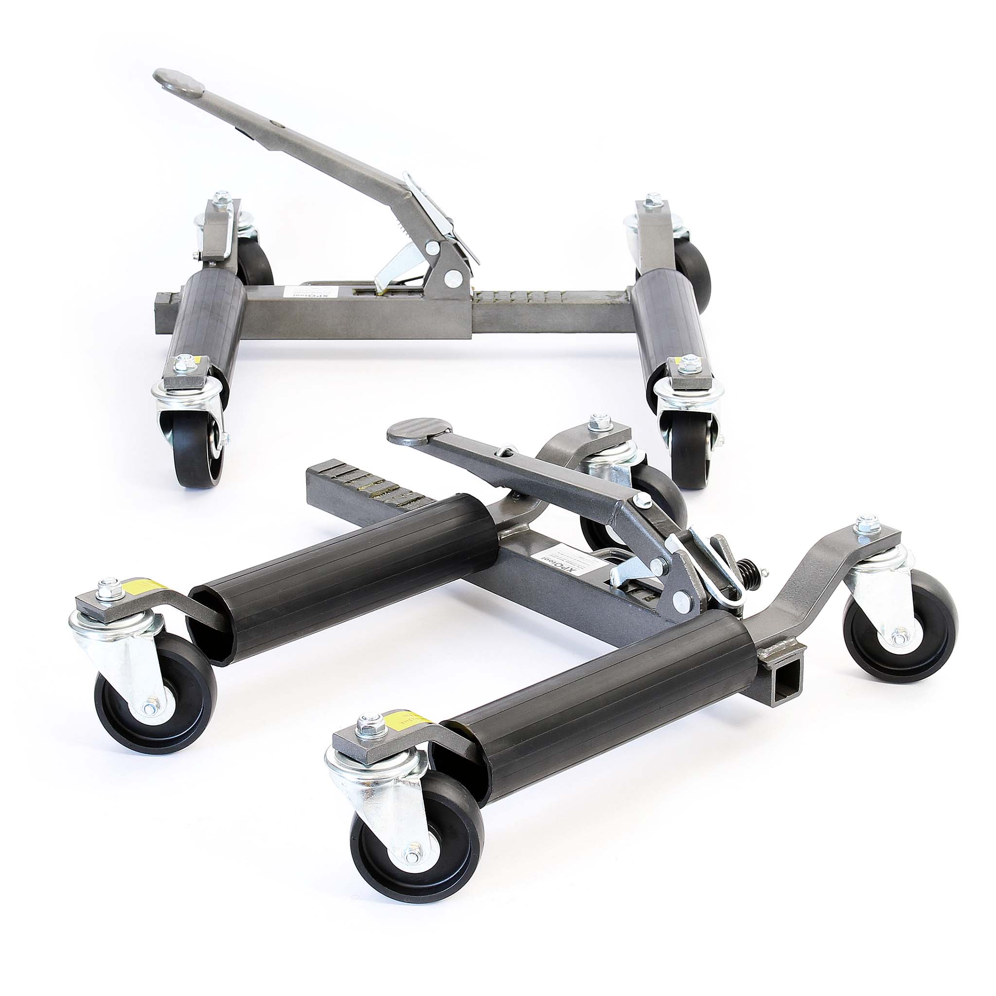 Martinetti per manovra auto con ruote Set da 2 Max 566 kg l’uno Per pneumatici larghi 30cm