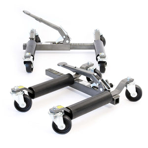 Martinetti per manovra auto con ruote Set da 2 Max 566 kg l’uno Per pneumatici larghi 30cm