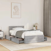Struttura letto con testata Sonoma grigio 80 x 200 cm 3429681