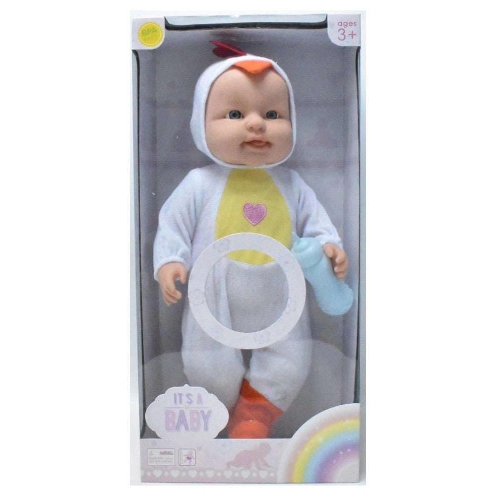 Trade Shop - Penguin Baby Bambolotto Bambola Vestito Pinguino Giocattolo Parlante Bambina -