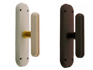 CREMONESE MOD. BRASILIA PER FINESTRA NYLON E OTTONE- - nera - 2 pezzi