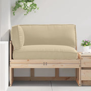 Set di Cuscini per Pallet 3 pcs Beige Tessuto Oxford 3329092