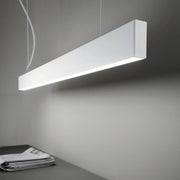Lampada Lineare Steel Alluminio Bianco 2 Luci Led 36W 4000K Luce Naturale