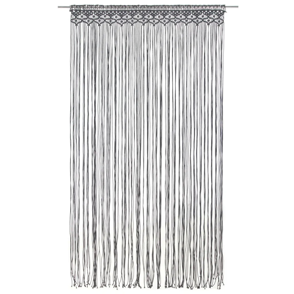 TendaMacramÃ¨ Antracite 140x240 cm in Cotone cod mxl 95494