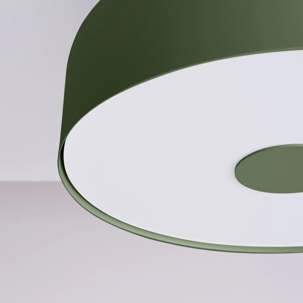 Lampada da soffitto OMIQ Crimson 4x15W E27 LED verde oliva moderna rotonda