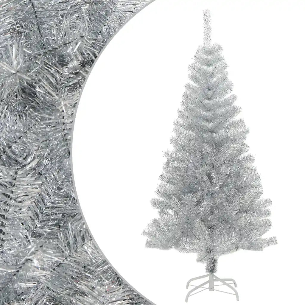 Albero di Natale Artificiale con Supporto Argento 150 cm PET cod mxl 17006