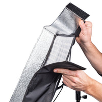 Flex 500 LED Set Pannello luminoso a LED bicolor con softbox con diffusore frontale, lampada da 50 W, 1.995 Lux/1m, luce fotografica dimmerabile, accessori fotografia