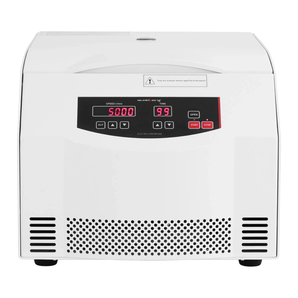 Centrifuga da laboratorio elettrica mini centrifuga macchina da banco per biologia (500 W 2 provette da 250 ml FCR 4420 x G 300-5000 giri/min timer 0-99 min) 14_0005824