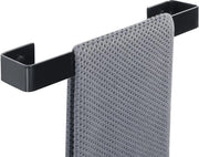 Supporto asciugamano per parete in alluminio nero per bagno e cucina 30CM, EGJF300-B
