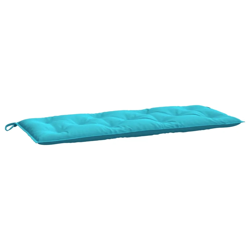 Cuscino per Panca da Giardino-Cuscini per panchina da esterno Turchese 120x50x7 cm in Tessuto