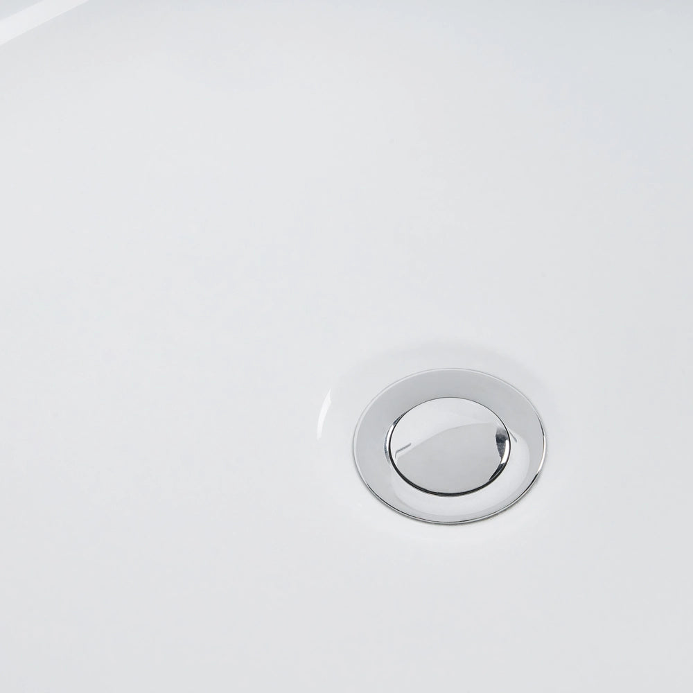 Vasca da Bagno Freestanding in Acrilico Sanitario Bianco 170 x 77 cm