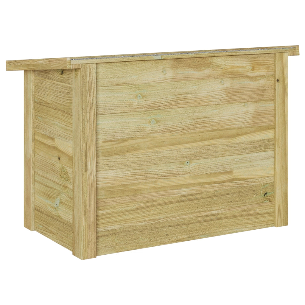 Scatola di Stoccaggio 44x80x57 cm in Legno Impregnato di Pino