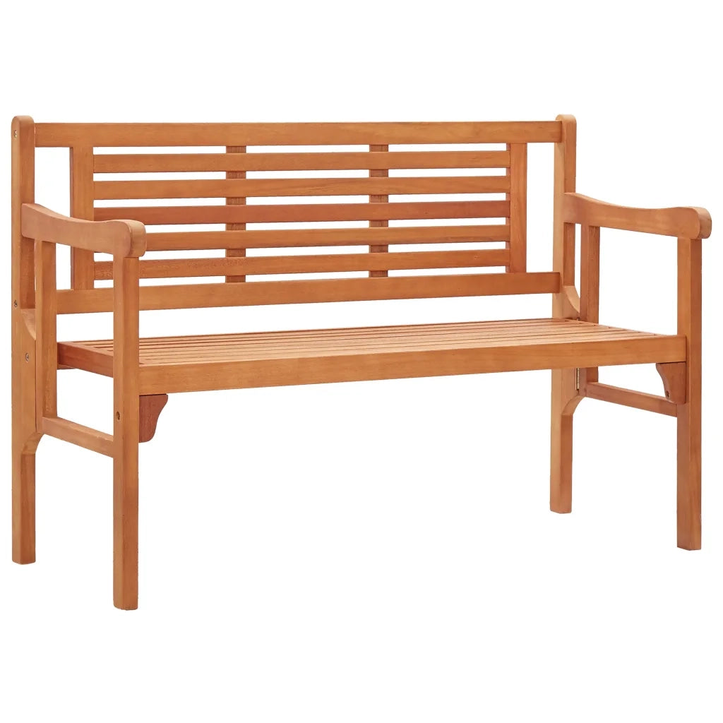 Panchina da Giardino Pieghevole 120 cm Legno Massello Eucalipto 47293