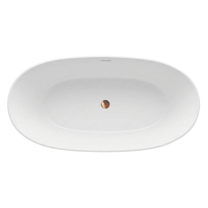 Vasca Da Bagno Freestanding In Acrilico Roma 170 Copritappo nero