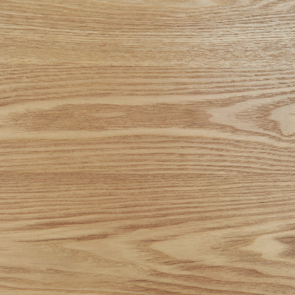 Tavolo da pranzo in frassino naturale MDF gomma 150 x 90 cm gambe rettangolari in legno impiallacciato naturale finitura minimalista scandinava