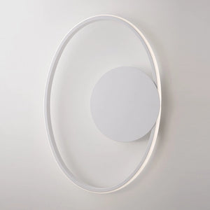 Plafoniera in metallo e alluminio Bianco con LED integrato 42x30x h8 cm