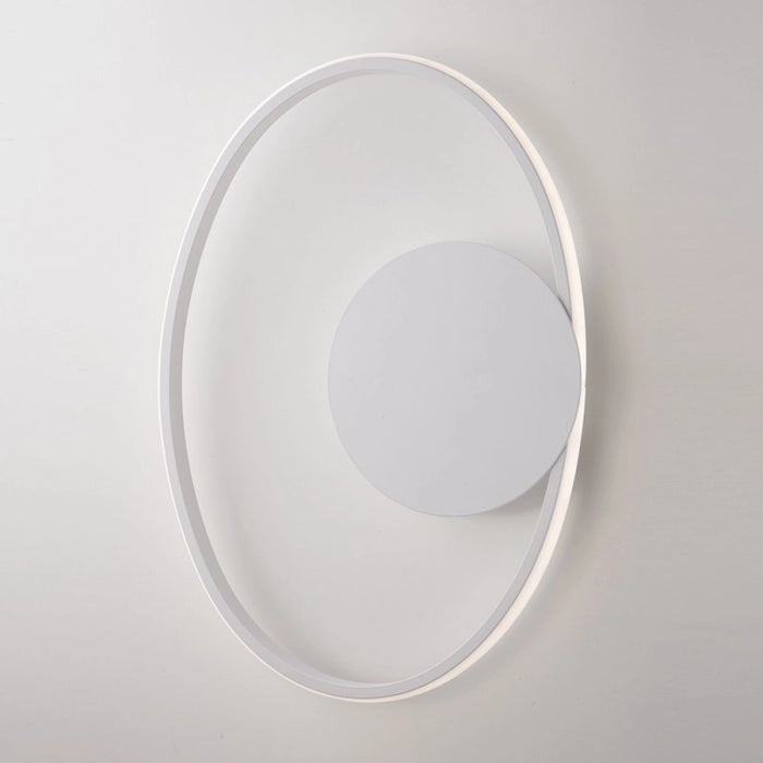 Plafoniera in metallo e alluminio Bianco con LED integrato 42x30x h8 cm