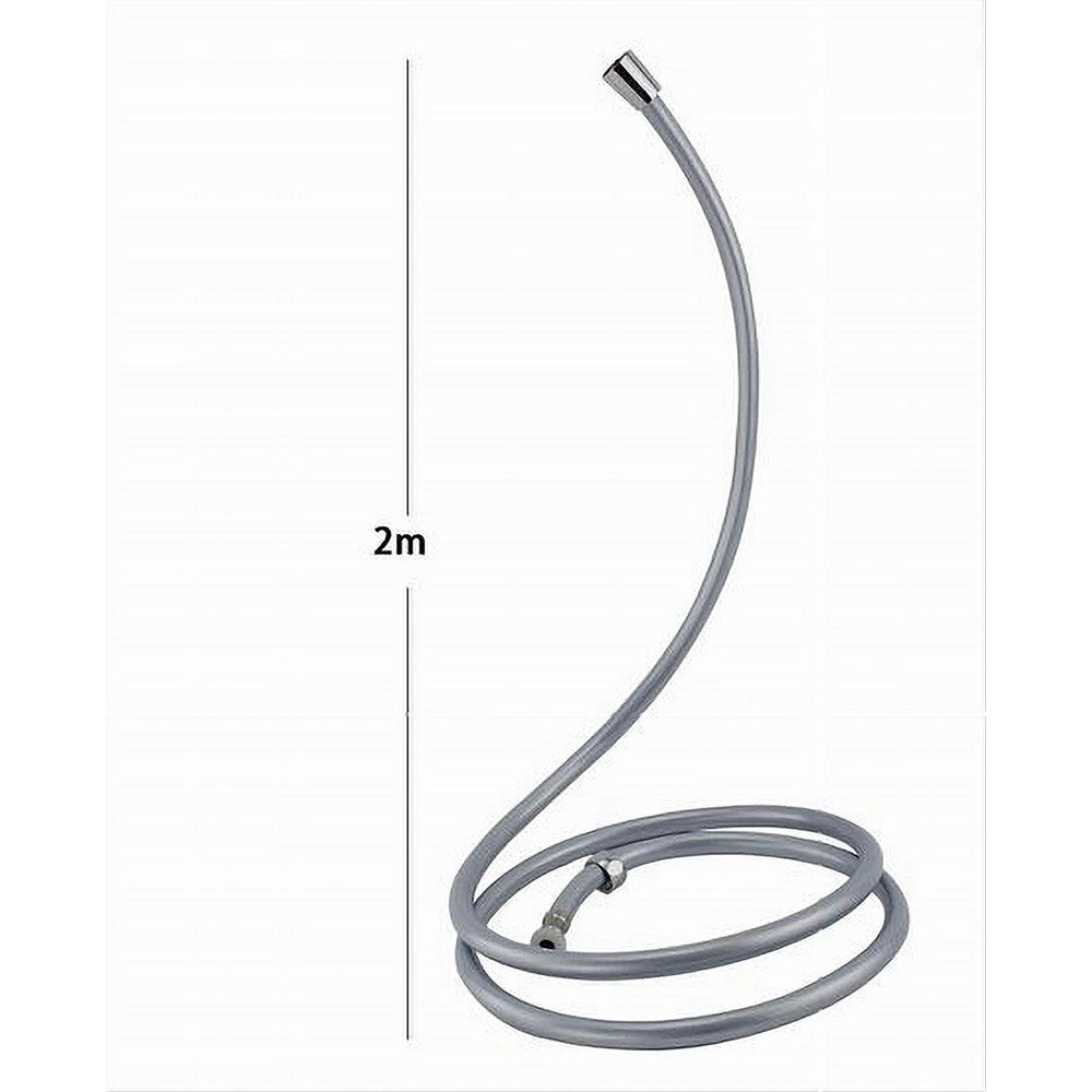 Trade Shop - Laccio Tubo Flessibile Doccia In Pvc Grigio Universale Lunghezza 2 Metri 69232 -