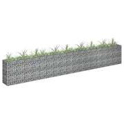 Gabbione Letto Rialzato in Acciaio Zincato 360x30x60 cm 145642