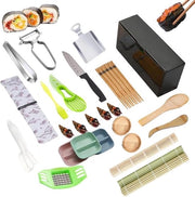 Set di sushi da 28 sushi-formatori riciclabili - mat di sushi - set di inizio per principianti per preparare sushi - attrezzatura per preparare sushi