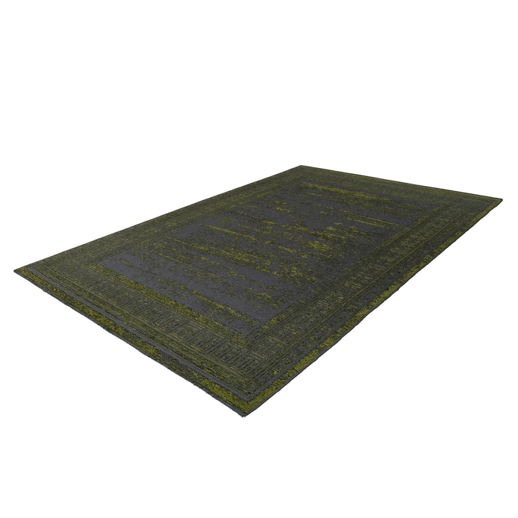 Tappeto Kalea 300 Verde con Effetto 3D e Used Look