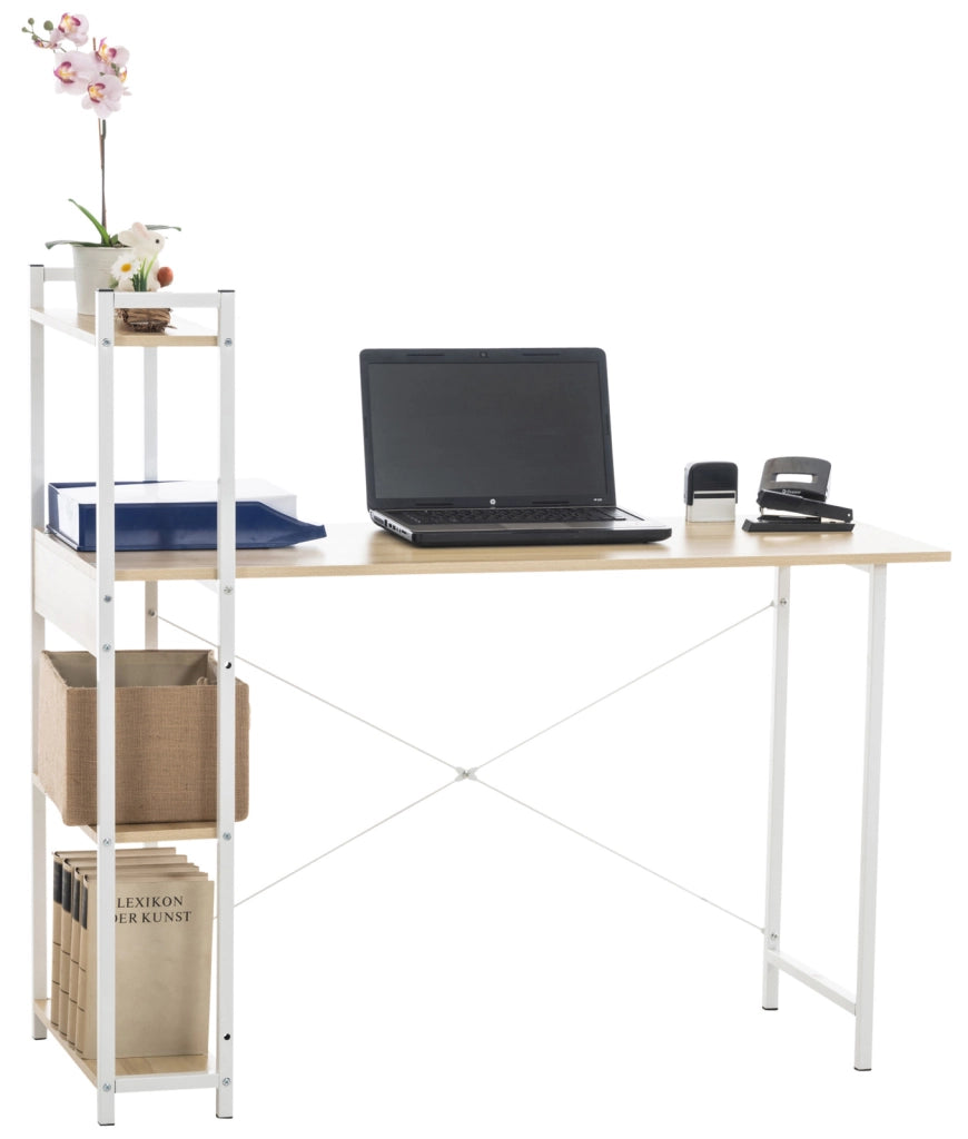 Scrittoio Poe design industriale Acero